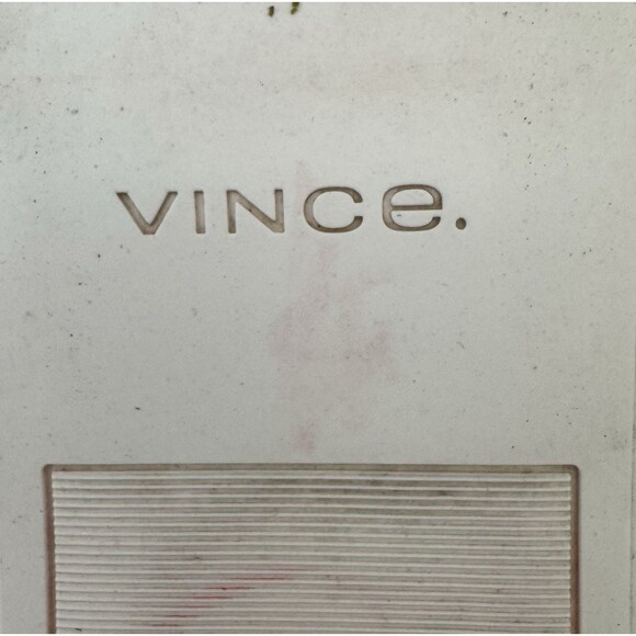 Vince Warren Black Leather Slip On Sneaker Women EU 39 US 8.5 White Platform - Picture 15 of 16